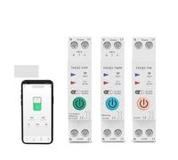 Smart Circuit Breaker Power Metering Meter KWh 1P 63A Smart Life Remote Switch Timer Voltage Current AUOQKQUT(TXCB2-TWM Metering,16A)