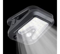 Smart Clip Lights - Solar Lamp for Outdoor Safety | ABS PC Waterproof Build, USB Auto On Off, 4 Modes RV Lighting for Garden Patio Yard Deck Porch Pathway Stair Balcony Driveway