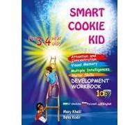 Smart Cookie Kid For 3-4 Year Olds Attention And Concentration Visual Memory Multiple Intelligences Motor Skills Book 1a Uzbek Russian English