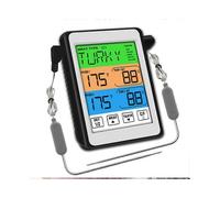 Smart Cooking Companion, Dual-Probe Stainless Steel Thermometer with Easy-To-Read Backlit Display for Hassle-Free Grilling And Baking