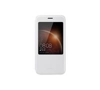 Smart Cover - Etui à rabat pour téléphone portable - synthétique - blanc - pour Huawei G8