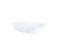 Luminarc - Plat rectangulaire Blanc Smart Cuisine Carine 250°C - Plat à Four en Verre Innovant - Léger et Extra-Résistant - Nettoyage Facile - Fabrication en France - Dimensions 34x25cm