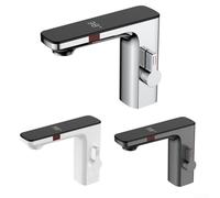 Smart Digital Affichage de la salle de bain Capteur de température du robinet de salle de bain Hot & Cold Water Mixer Tap Chrome Finish pour la cuisine et la salle de bain Design moderne sans