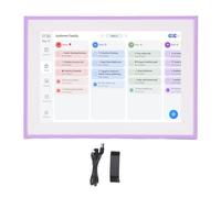 Smart Digital Calendar 10.1 Inch Touch Screen Electronic Calendar with Chore Chart WiFi Sync for Home Office Family Coordinator Purplish
