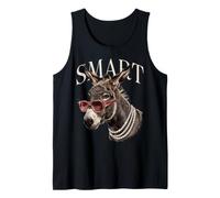 Smart Donkey Lunettes de Soleil drôle Animal Meme Humour Débardeur