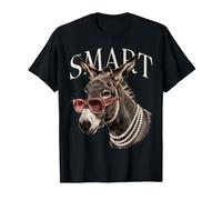 Smart Donkey Lunettes de Soleil drôle Animal Meme Humour T-Shirt
