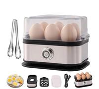 Smart Egg Cooker with Auto Shut, Rapid Egg Cooker Electric 6 Eggs Capacity, Effortless Egg Cooking with The Ultimate Stainless Steel Egg Cooker for Boiled, Poached, and Scrambled Eggs (1 Pcs)