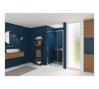 Smart Express Porte Pivotante 70X190 Cm Profile Chrome Verre Transparent - KINEDO PA1900CTNE