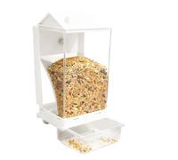 Smart Feeding Station - Parrot Supply Feeder for Backyard | Removable Spill Proof Container, Automatic Bird Dispenser, Outdoor Garden Lawn Yard Home Decoration for Friends Enthusiast Hummingbird