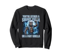 Smart Fella Alpha Wolf Meme Funny Werewolf Maudit Meme Sweatshirt