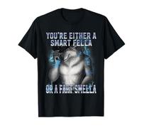 Smart Fella Alpha Wolf Meme Funny Werewolf Maudit Meme T-Shirt