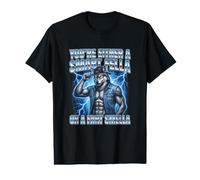 Smart Fella Alpha Wolf Meme Funny Werewolf Maudit Meme T-Shirt Graphique avec Valeur