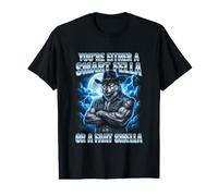Smart Fella Alpha Wolf Meme Funny Werewolf Maudit Meme T-Shirt Graphique avec Valeur