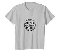 Smart Fella Or Fart Smella Funny Word Play Humour T-Shirt, Enfant, Argent, 10 Ans