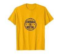 Smart Fella Or Fart Smella Funny Word Play Humour T-Shirt, Homme, Doré Vif, M