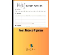 Smart Finance Organizer: 6x9 Monthly Budget Planner for Income & Expenses