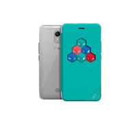 Smart Folio WiCUBE - Coque de protection pour téléphone portable - mélange de bleu et de vert - pour Wiko TOMMY 2