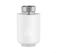 Smart for ZIGBEE Vanne de radiateur thermostatique, application et commande vocale, programme hebdomadaire programmable, filetage M30 x 1,5 mm, TRV blanc pour chauffage domestique à économie d'énergie