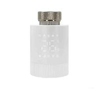 Smart For Zigbee Vanne thermostatique pour radiateurs avec fonction de protection contre le gel et mode de programme temporaire pour programmation flexible