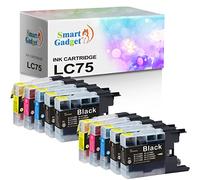 Smart Gadget Lot de 10 cartouches d'encre compatibles LC71 LC75 LC75XL LC 75 | Utilisation avec MFC-J6710DW MFC-J6910DW MFC-J6510DW MFC-J280W MFC-J425W | 4BK+2C+2M+2Y
