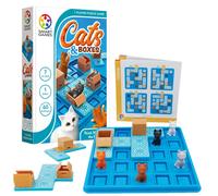 SmartGames Jeu de puzzle Chats & Boxes – 60 défis – 7 ans et plus – SG450