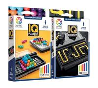 Smart Games - Iq Puzzler Pro + Iq Circuit | Jeux de société pour enfants de 6 ans ou plus | Jeux éducatifs 6 ans | Jeu de société enfant | Puzzle pour enfants