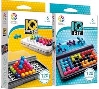 Smart Games - IQ Puzzler Pro + IQ Fit - Cadeau fille 7 ans, Jeux fille 5 ans - Puzzles Enfants et adultes, Puzzle 6 Ans Fille et Enfant