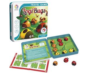 Smart Games - Logibugs - Brainstorming - Jeu de stratégie éducatif Multi-Niveaux et développement des compétences - Jeu de logique et de réflexion - 6 Ans + - 1 Joueur - Multilingue - SGT 2004