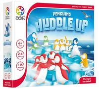 SmartGames - Penguins Huddle Up, Multiplayer Strategy Game, 2-4 Players, 6+ Years, Noir