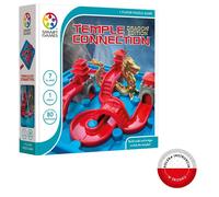 smart games - Temple Connection Dragon Edition, 1 Player Puzzle Game with 80 Challenges, 7+ Years, Bleu, Rouge, Gris, Doré