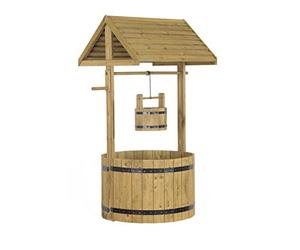 Smart Garden ALTUNA 5020010 Petit puits d'eau en Bois, Marron, Measures: H100 x W48 x D47 cm