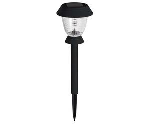 SMART GARDEN-Balise solaire Triton en métal noir et verre à LED 10 lumens