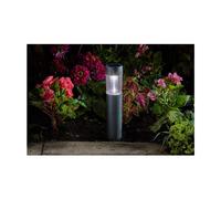 SMART GARDEN-Borne solaire stella 365 grise diamètre 6 x 38 cm
