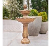 Smart Garden Fontaine Extérieure Étagée Solaire Batterie Bronze Bronze 98cm