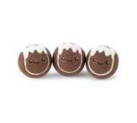 Smart Garden Lot de 3 balles de tennis de Noël pour chien - 6,5 cm - Durable, doux et sûr pour le jeu