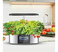 Smart Garden Planter 21 dosettes Système de Culture hydroponique Intelligent avec écran LCD 4,8 Pouces, ajout Automatique d'eau et de nutriments, kit de Germination pour jardi