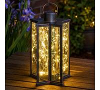 Smart Garden Solar Star LED Lanterne Suspendue Bronze Blanc Chaud Extérieur