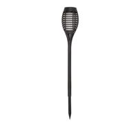 SMART GARDEN-Torche solaire à piquer en plastique noir Party Flaming