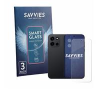 Smart Glass Protection d'écran en verre Savvies pour OnePlus Nord 6 (Avant+Caméra) 3 Pièces