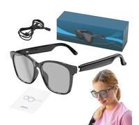 Smart Glasses, Language Translations Smart Eyeglasses, Music Playback, Real-Time Translation, Supports 144 Languages, for Working, Traveling, Meetings, Fishing, Size: 5.83x5.91inc