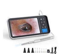 Smart HD 4,5 Pouces avec Écran Otoscope, avec 6 Réglable LED Lights 3.9Mm Ultra-Mince Endoscope Oreille pour Enfants, Adultes Multi-Fonctions Cérumen Kit De Nettoyage