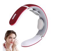 Smart Heated Neck Massager, Wireless Electrode Necks Device, Rechargeable Tens Body Massager with 6 Mode Pulse System, Neck Machine with Heat Function Design, Relief Massage for Home Use
