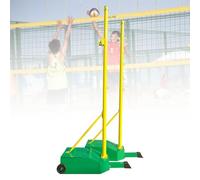 Smart Home, Ensemble de poteaux et Filets de Sport Robustes pour Badminton ou Volley-Ball en intérieur et en extérieur, idéal pour Le Jardin et Les terrains de Sport, Vert sans Fil