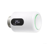 Smart Home pour Zigbee Vanne de radiateur thermostatique avec écran LCD Bouton de contrôle Mode économie d'énergie Fonction minuterie à distance