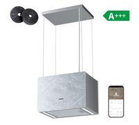 Smart Hotte Ilot Central APP Controle A+++ 700m3/h 4 Vitesses Booster Hotte Tactile à Recyclage CD4850W Ciarra