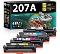 Smart Ink Cartouche de Toner Compatible pour HP 207A 207X (Noir Cyan Magenta Jaune) Compatible avec Color Laserjet Pro M255dw, M255nw, Color Laserjet Pro MFP M282nw, M283cdw, M283fdn, M283fdw