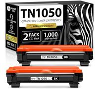 Smart Ink Cartouches de Toner Compatible pour Brother TN1050 TN-1050 TN 1050 (2 Noir Multipack) Compatibles pour Brother DCP-1510 DCP-1512 HL-1110 MFC-1910W DCP-1610W MFC-1810 DCP-1612W