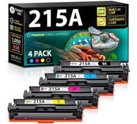 Smart Ink Compatible 215 A Toner Cartridge Replacement for HP 215A with Built-in Chip (4 Pack) to Use with Color Laserjet Pro MFP M183fw M182n M182nw M155a M155nw (Black Cyan Magenta Yellow)
