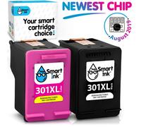 Smart Ink Compatible Remplacement des Cartouches d'encre pour HP 301XL 301 XL High Yield 2 Pack (Noir & Couleur) pour Deskjet 100