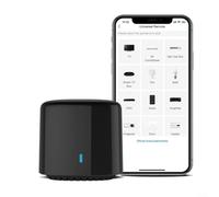 Smart IR Blaster Hub Télécommande Transmetteur WiFi Infrarouge Intégration Vocale Application Automation pour Broadlink pour Alexa Assistant TV Ventilateur AC 50K Appareils Mises à jour Cloud Noir 5 x